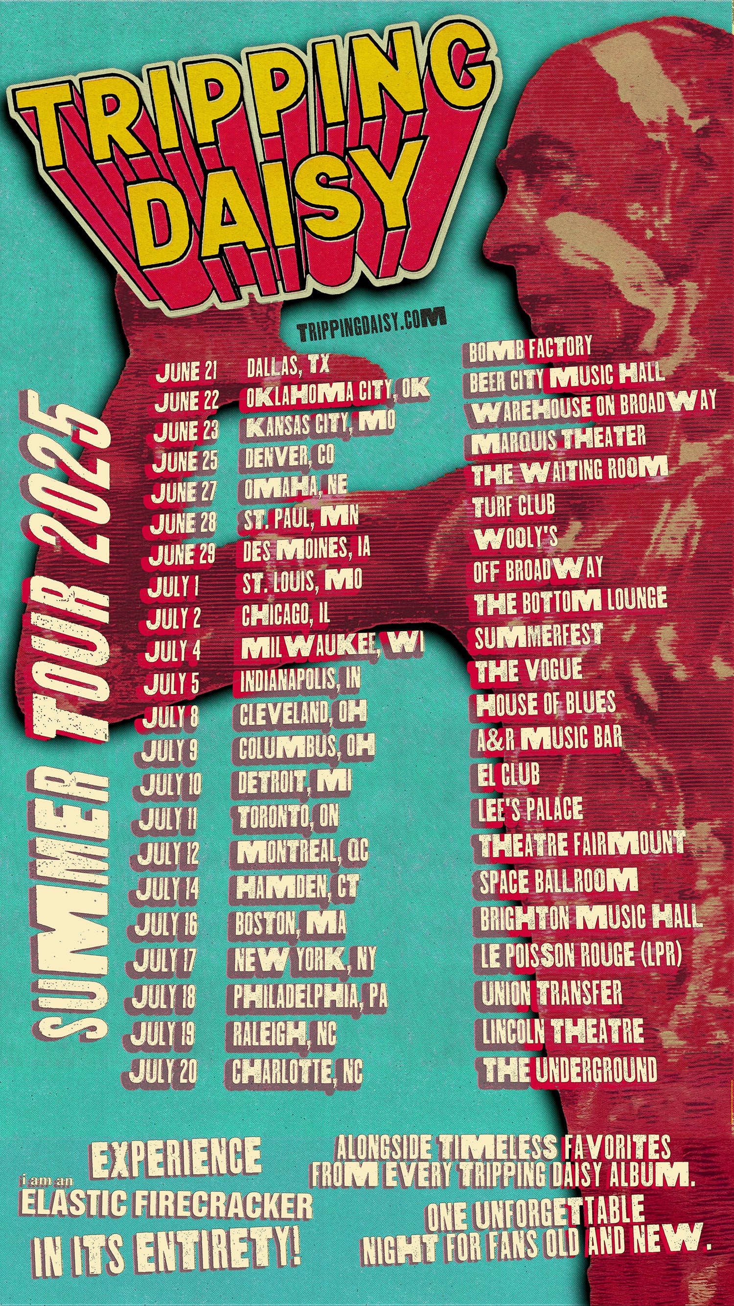 Tripping Daisy Summer Tour Poster